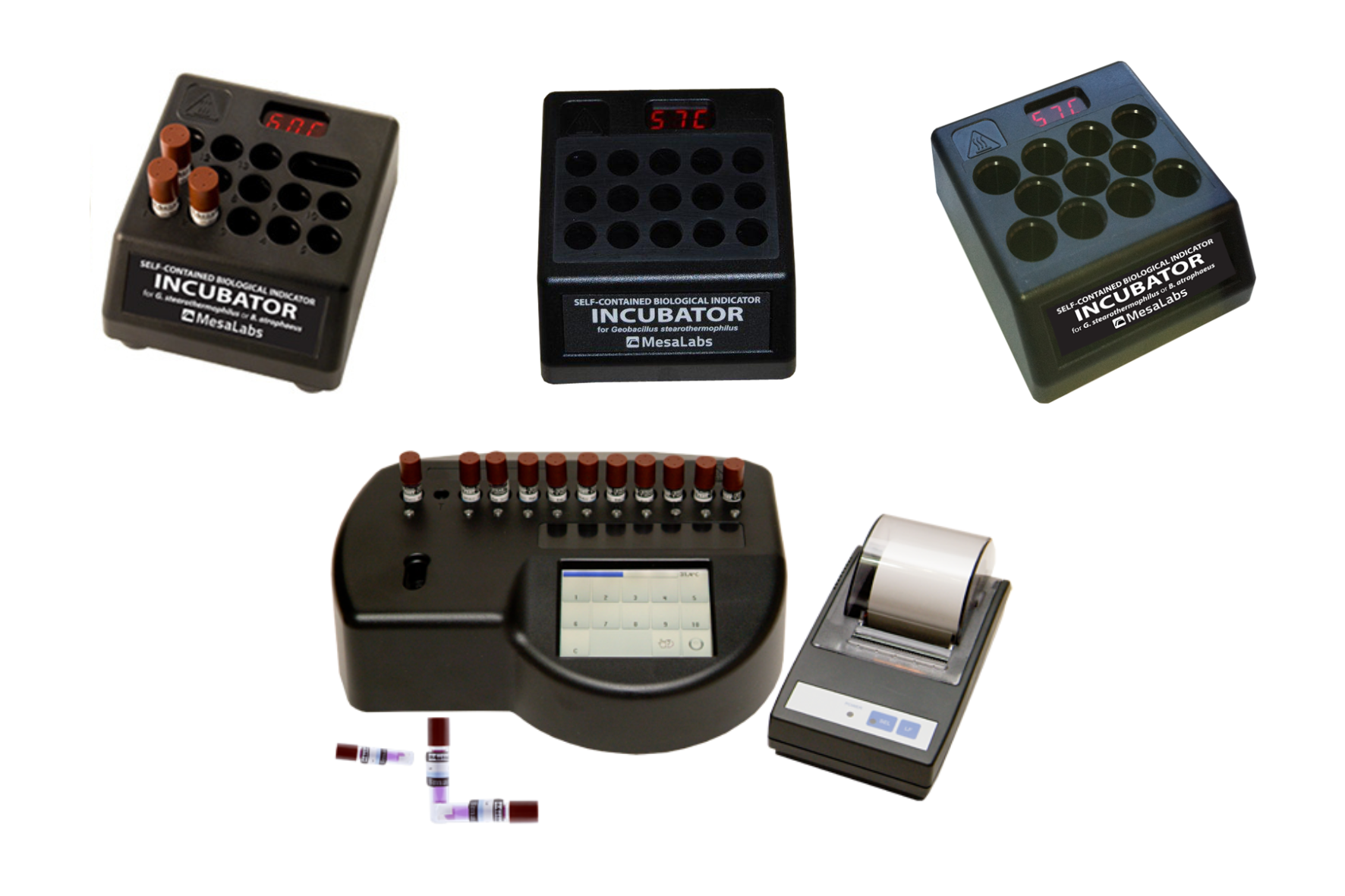 EZTest Biological Indicator Incubator, Smart-well Monitoring System, MagnaAmp Incubator, ProSpore 4mL Incubator