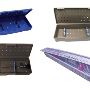 Hinged Top Micro Protech Trays, Polypropylene Scope Trays